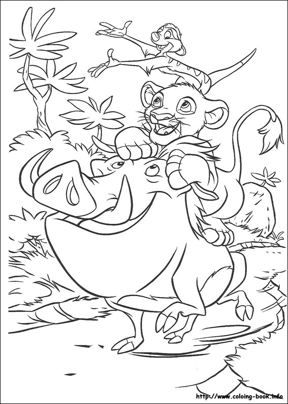 The Lion King coloring picture